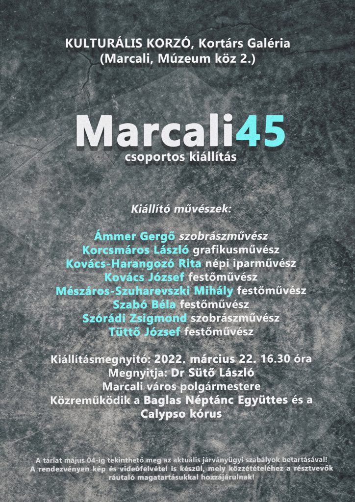 Marcali45 című kiállítás megnyitója