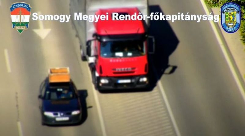 Drónnal a közlekedés biztonságáért Kaposváron – VIDEÓ
