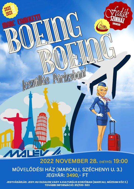 Színházi előadás - Boeing, Boeing - Leszállás Párizsban