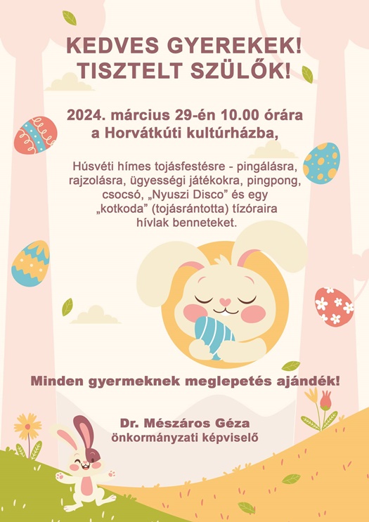 "Húsvéti Játszóház" Horvátkúton