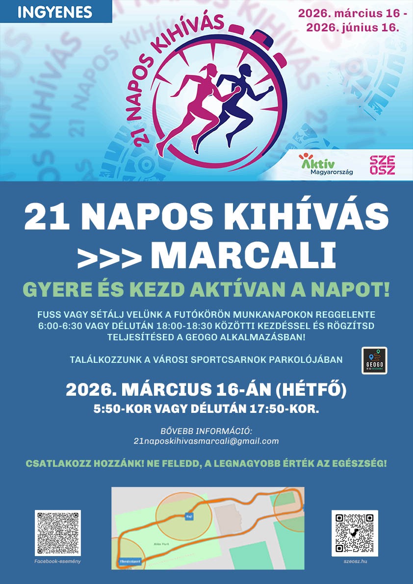 Mozdulj meg, Marcali! 21 Napos Kihívás!