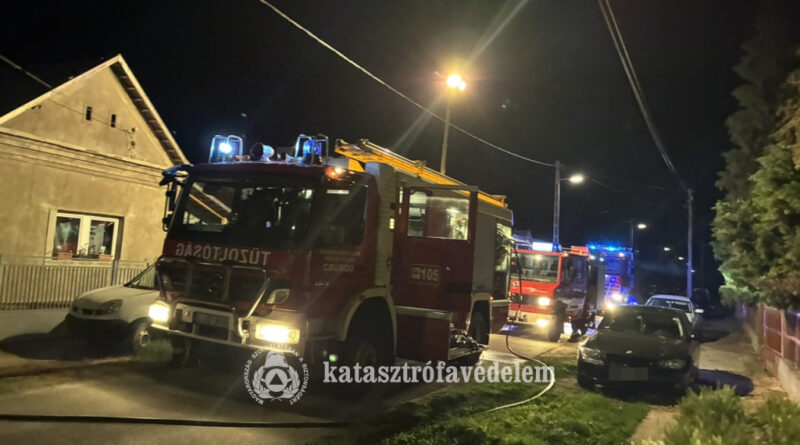 Tűz egy berzencei ház padlásterében