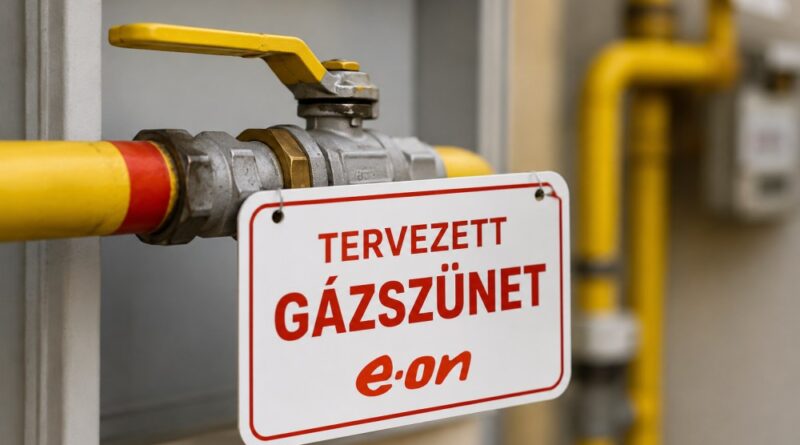 Tervezett gázszünet – 2026. augusztus 4.