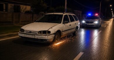 Rendszám és gumiabroncs nélkül, részeg sofőr menekült a rendőrök elől
