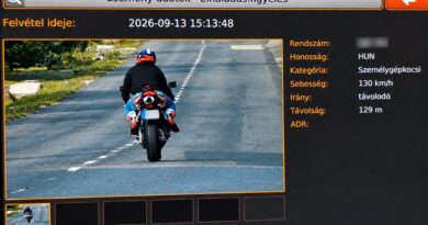 Több mint a duplájával száguldott egy motoros Mesztegnyőn: félmillió forintos bírság lett a vége